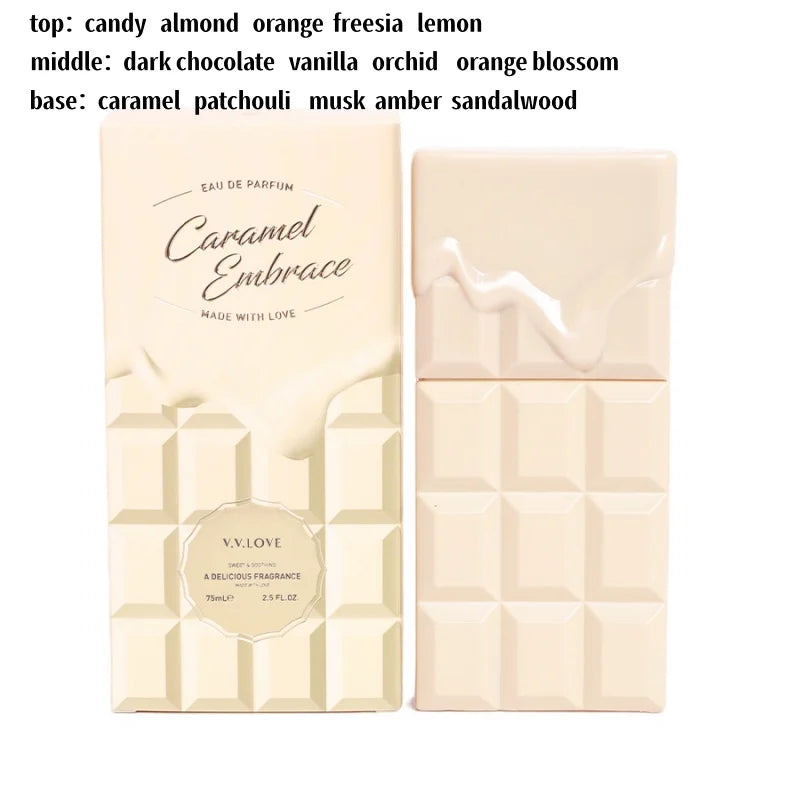 Sweet Chocolate Perfume Gourmet Long-lasting Perfume Vanilla Gourmet Perfume Chocolate Bar Design Fresh Natural Eau De Toilette