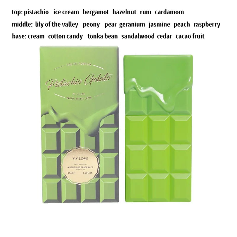 Sweet Chocolate Perfume Gourmet Long-lasting Perfume Vanilla Gourmet Perfume Chocolate Bar Design Fresh Natural Eau De Toilette